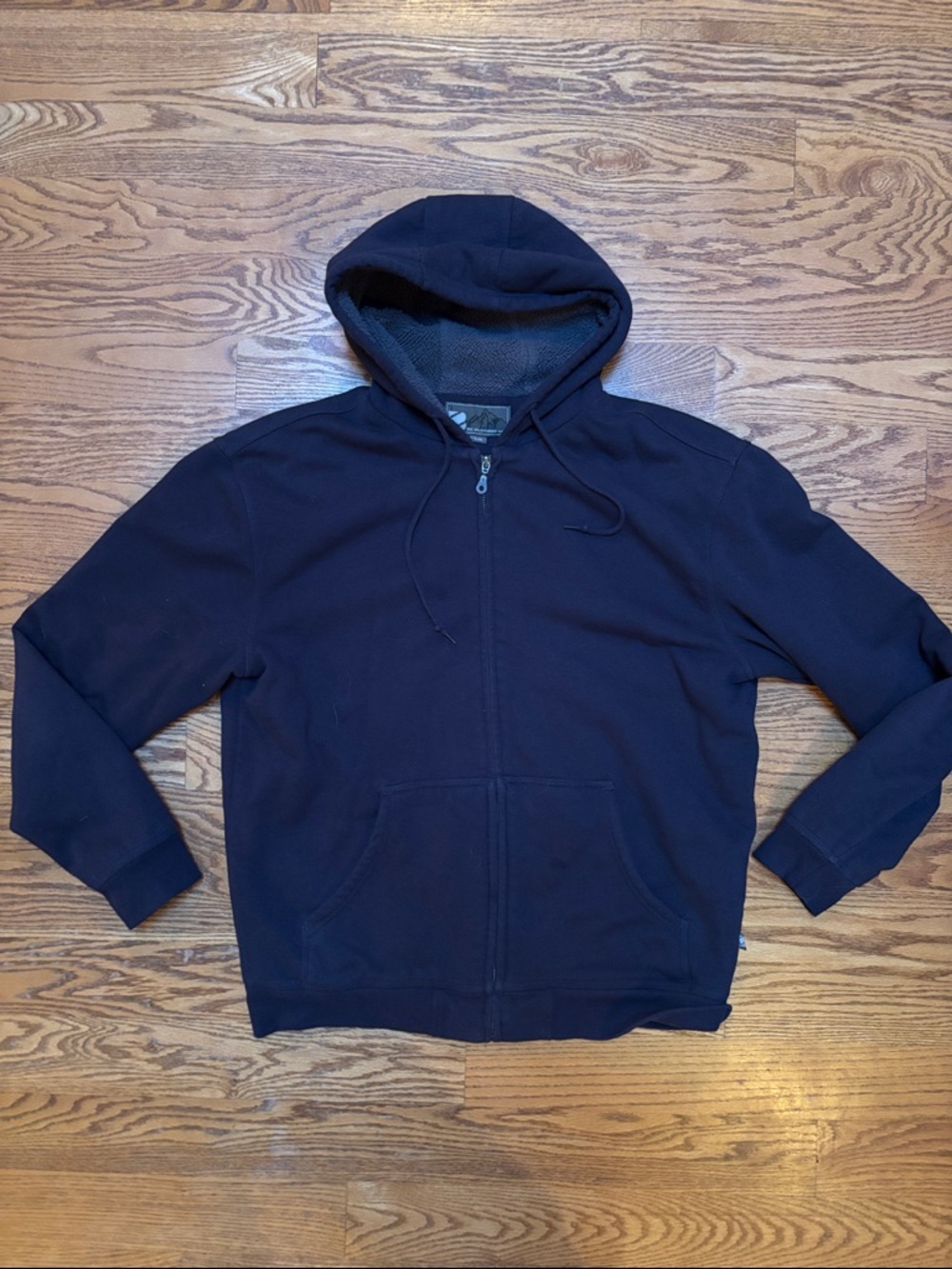 Navy Full-Zip Hoodie with Hood